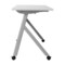 Emma and Oliver Griffin Heavy-Duty Flip Top Training Table with Nesting Design, Privacy Panel, Y-Legs, Tabletop, Metal Frame